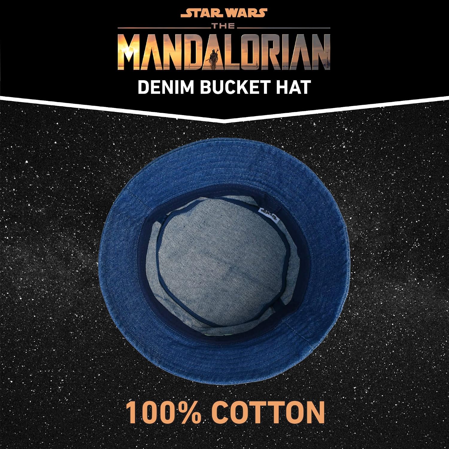 Star Wars Grogu Bucket Hat, The Mandalorian Packable Travel Hat, Wide Brim Summer Hat