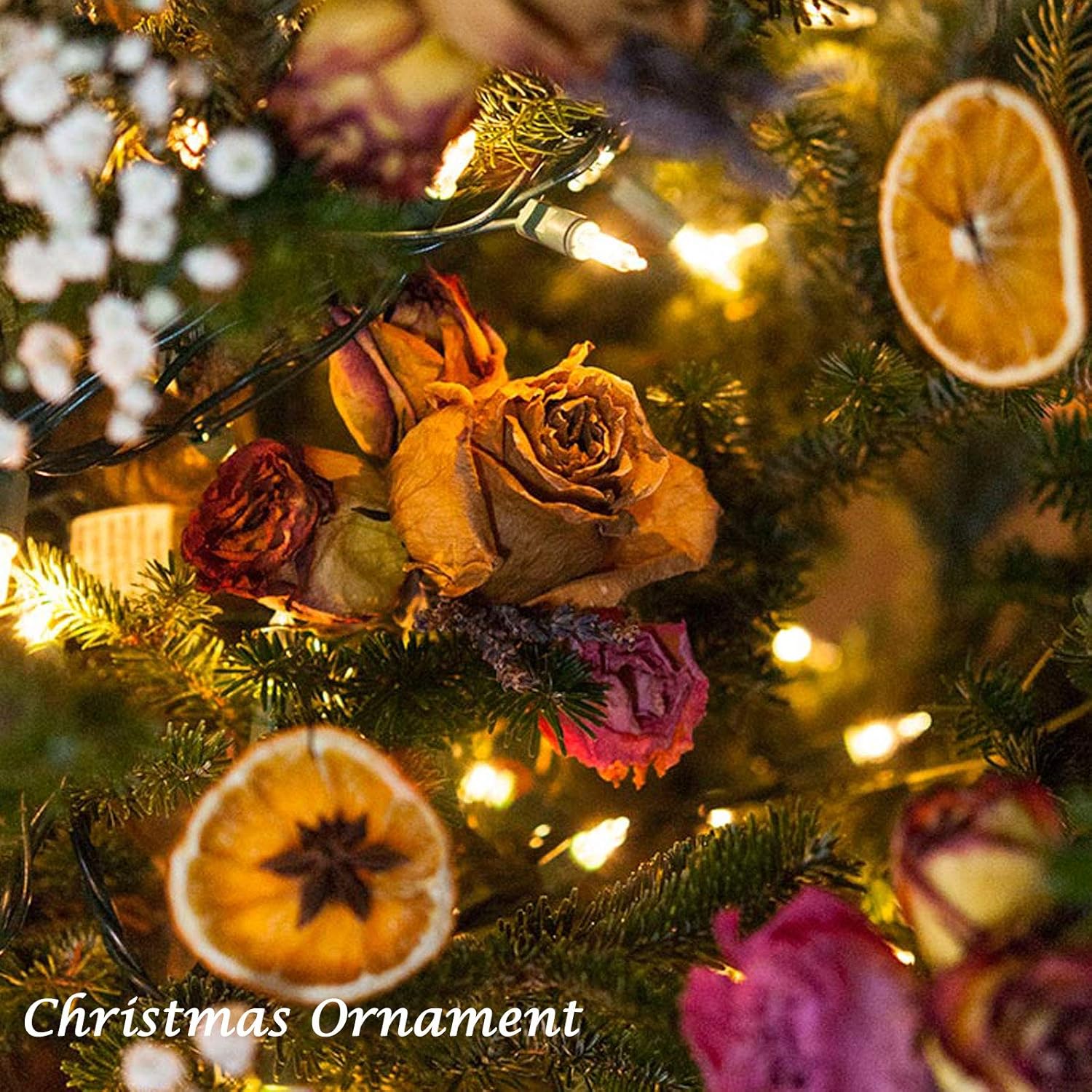 HAIOPS Dried Flowers Soap Making Scents Kits Rosepetals, Lavender, Gold-Chrysanthemum, Forget-Me-Not, Lemon Slice, Jasmine, 6 Bags