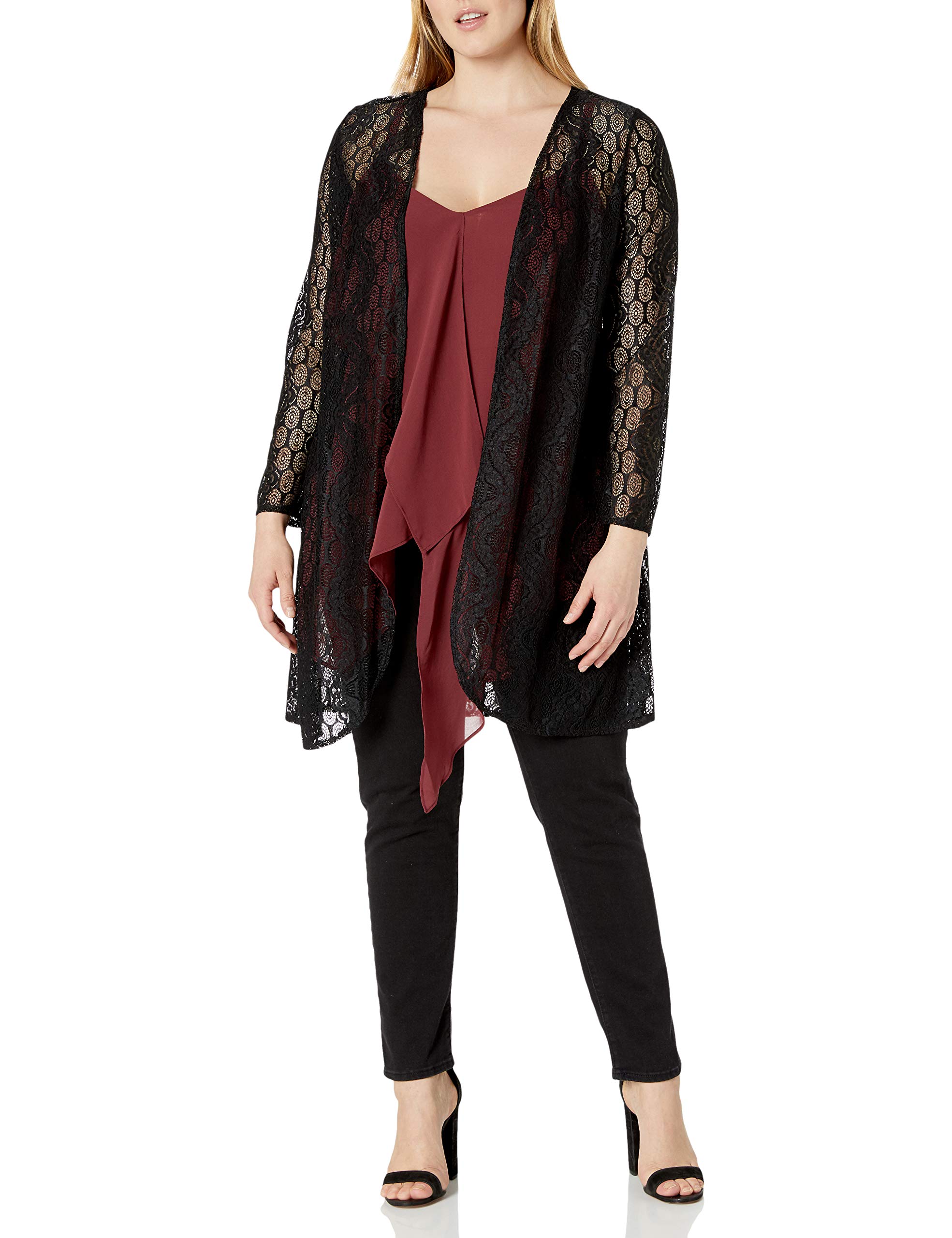 Star VixenWomen's Long Sleeve Open Front Cardigan