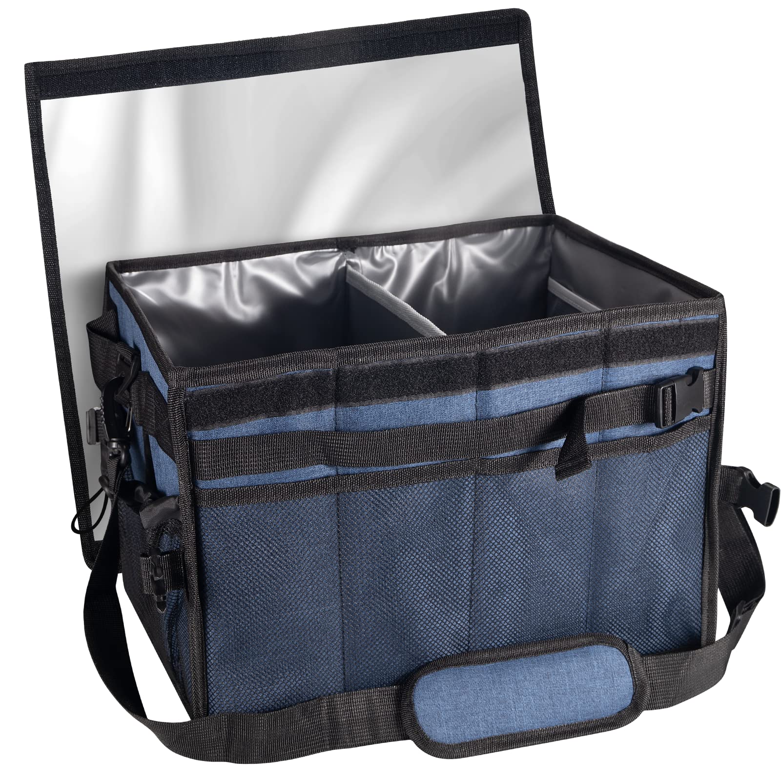 Grill-Caddy Mit Magnetischem Messerhalter & Papierhandtuchhalter | Faltbarer Organizer Für Outdoor, Camping & Garten