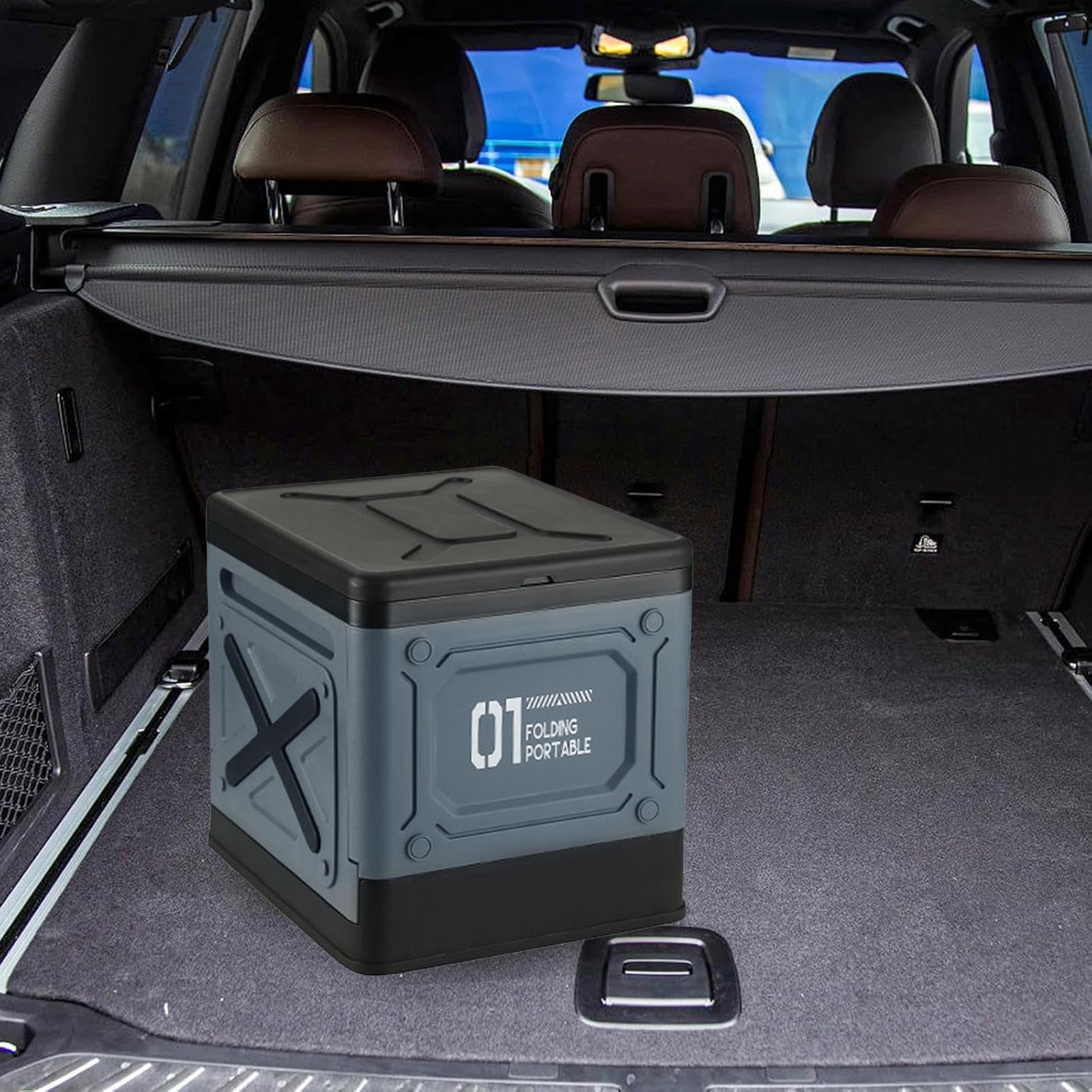 Tragbare Campingtoilette – Faltbare tragbare Toilette für Erwachsene, zusammenklappbarer Toiletteneimer für Reisen, robuster Camping-Toiletteneimer mit Deckel, tragbare Toilette mit Klappsitz