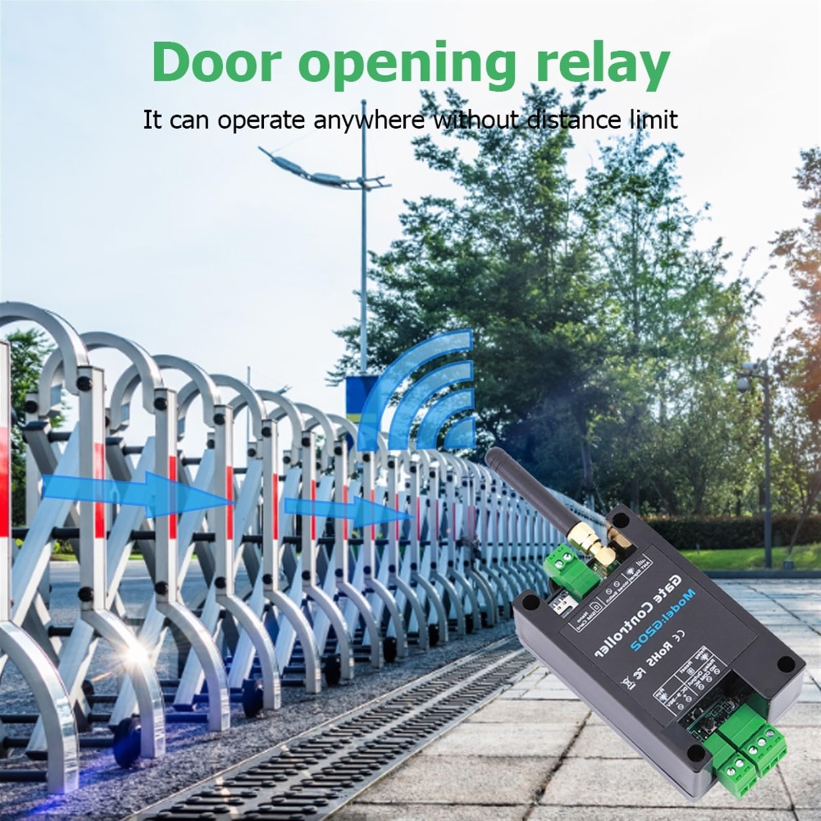 G202 GSM 2G/4G relé de apertura puerta controlador WiFi 12V acceso remoto for persianas puertas garaje para Seguridad Eléctrica(GSM 4G)