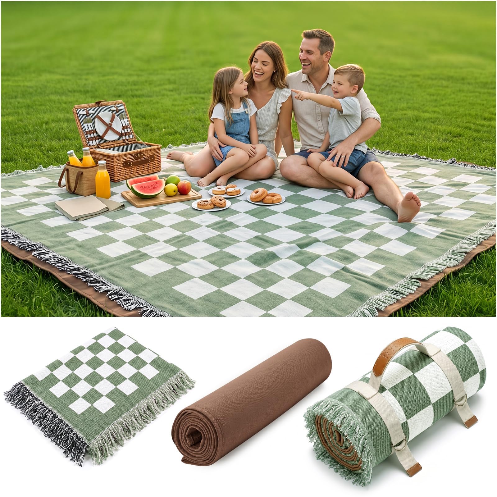 Photo 1 of RYCHIC 2-in-1 Picnic Blanket