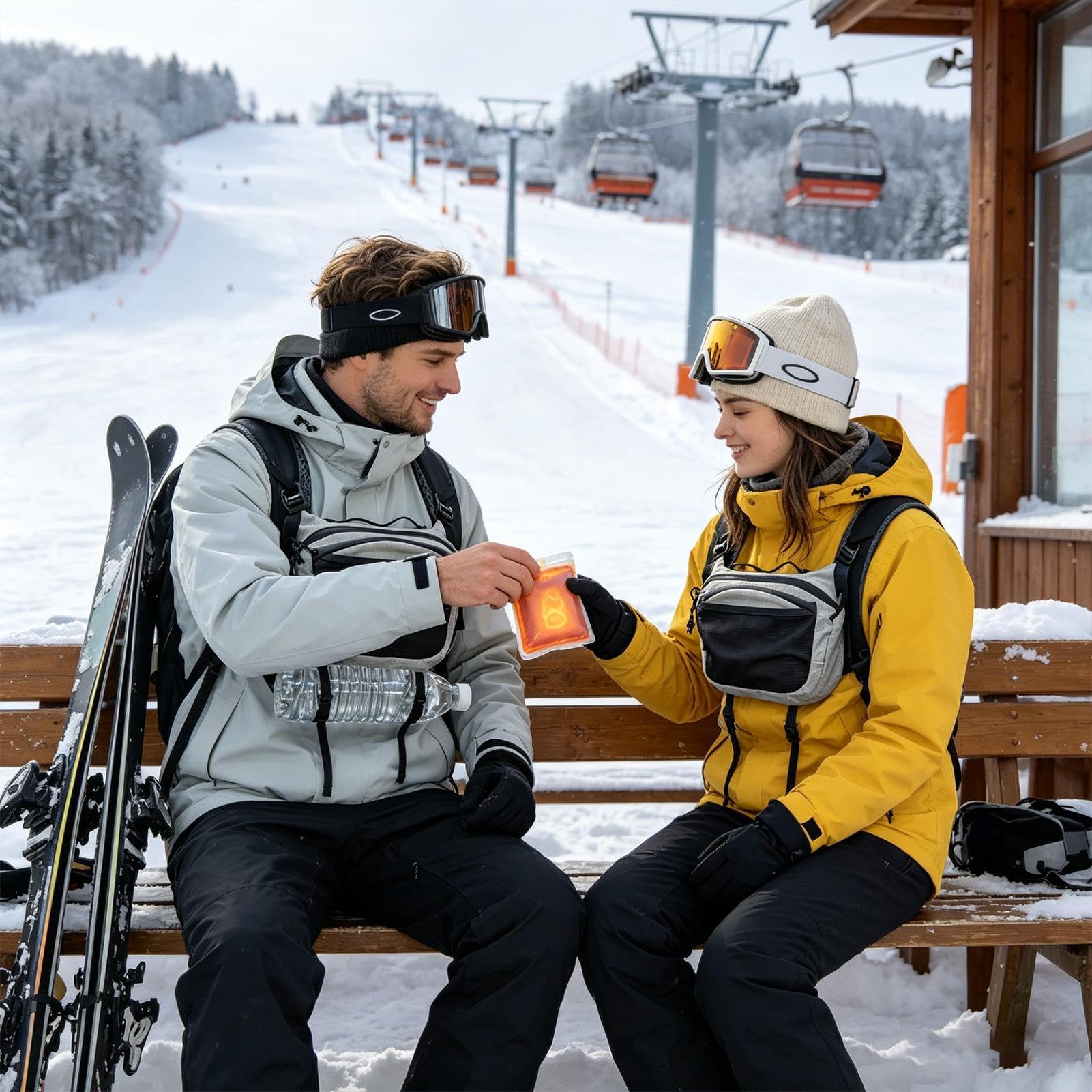 Borsa da Vita Uomo Portafoglio Impermeabile a Tracolla | Pettorale Leggero da Trekking per Attività Outdoor Escursionismo Campeggio Ciclismo Pesca Pendolari