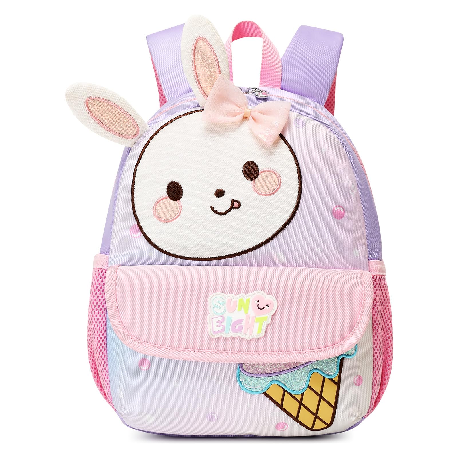 Reqinqin Cute Toddler real backpacks Animal Cartoon Mini Travel Bag for Baby Girl Boy 1-5 Years toddler purse (Little White Rabbit-1)