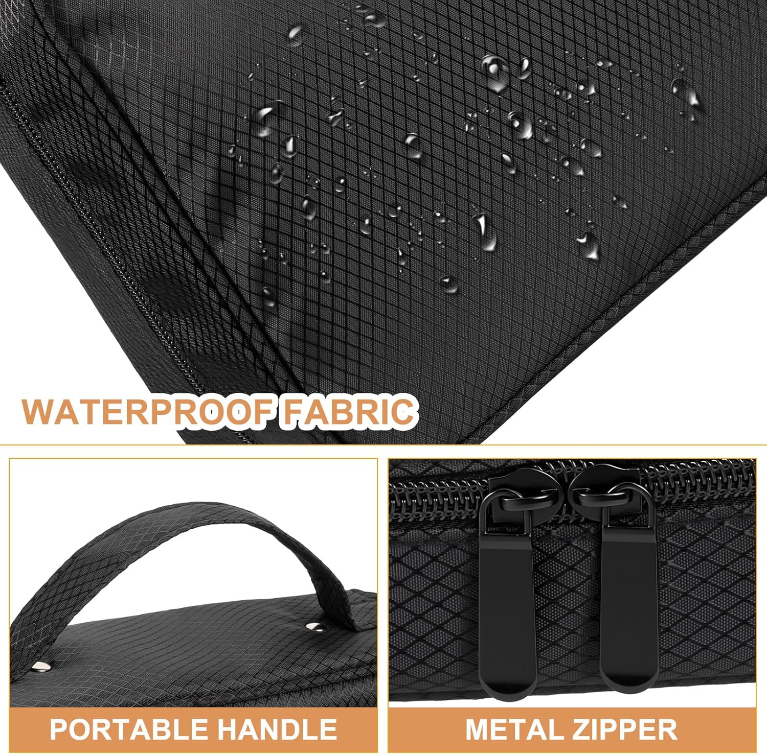 sanipoe Jewelry Organizers and Storage, Jewelry Case Organizer with 28 Pcs Clear Zipper Velvet Pouches, Jewelry Organizer Bag for Traveling Necklace, Earrings, Rings, Bangle, Bracelet and Watch