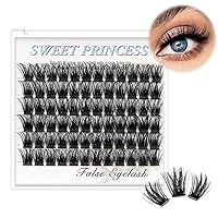 Vista 8 de Bodermincer 72 paquetes de racimos con pegamento de efecto 3D, extensiones de pestañas individuales, estilo natural (0.394 pulgadas)