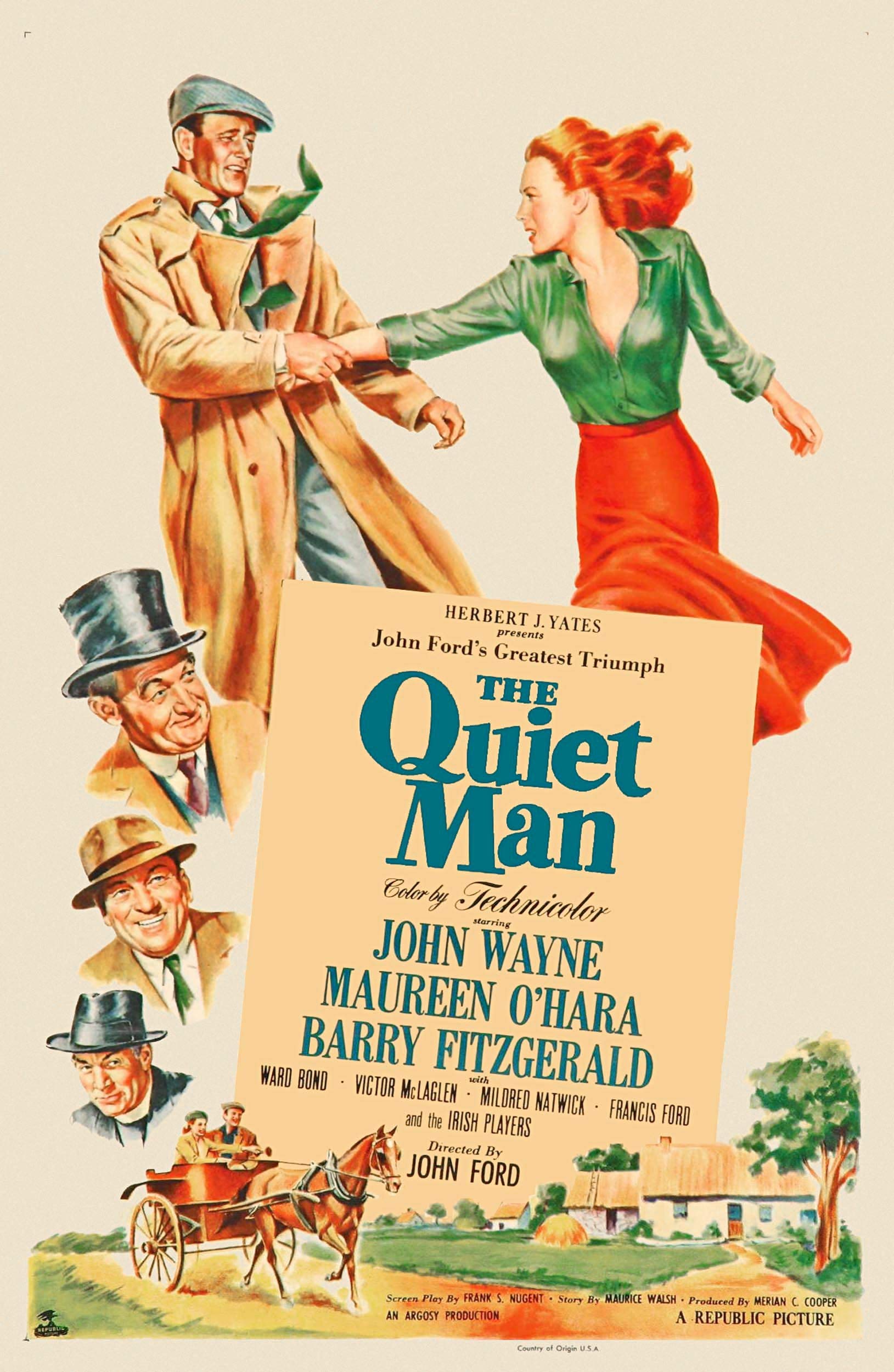 The Quiet Man | Movie | Poster Print Wall Art Image Home Decor Artworks in Different Sizes