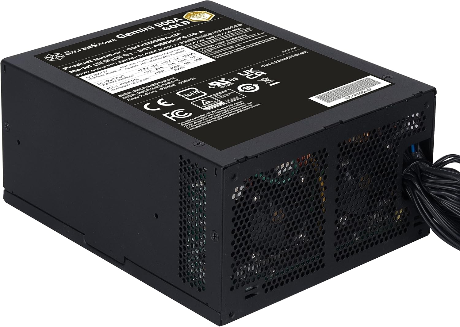 Silverstone Technology Gemini 900A Gold Cybenetics 900W ATX Redundant Power Supply, SST-GM900A-GF