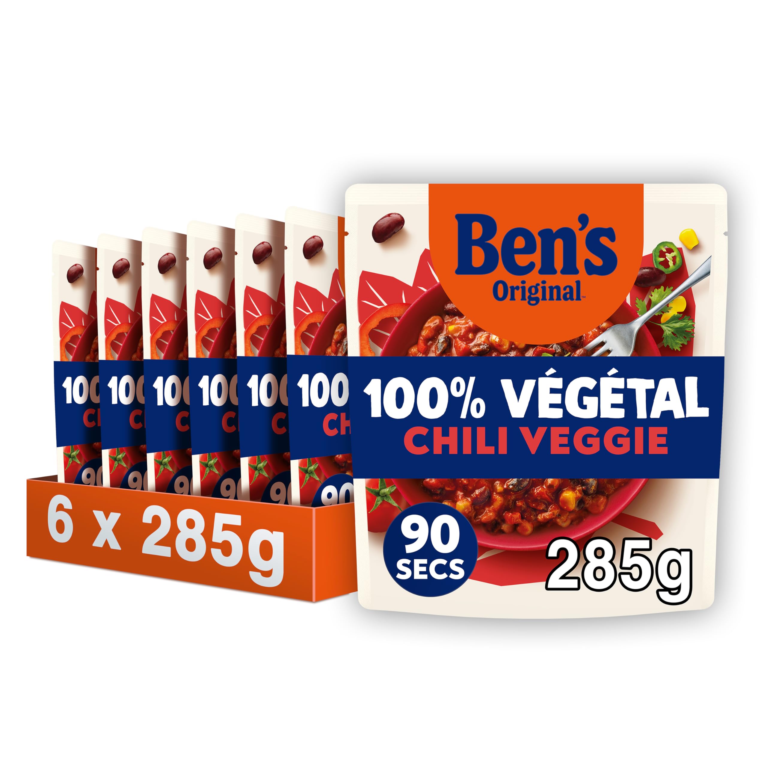 BEN'S ORIGINAL 100% pflanzlich Chili Veggie (6 x 285g)