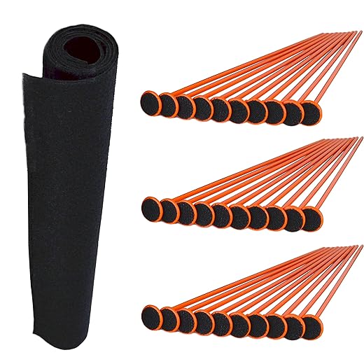 Gun Storage Solutions Rifle Rods Starter Kit with Shelf Liner Gun Organizer System Store More Guns Easy Access for Safety with Nylon Woven Loop Fabric