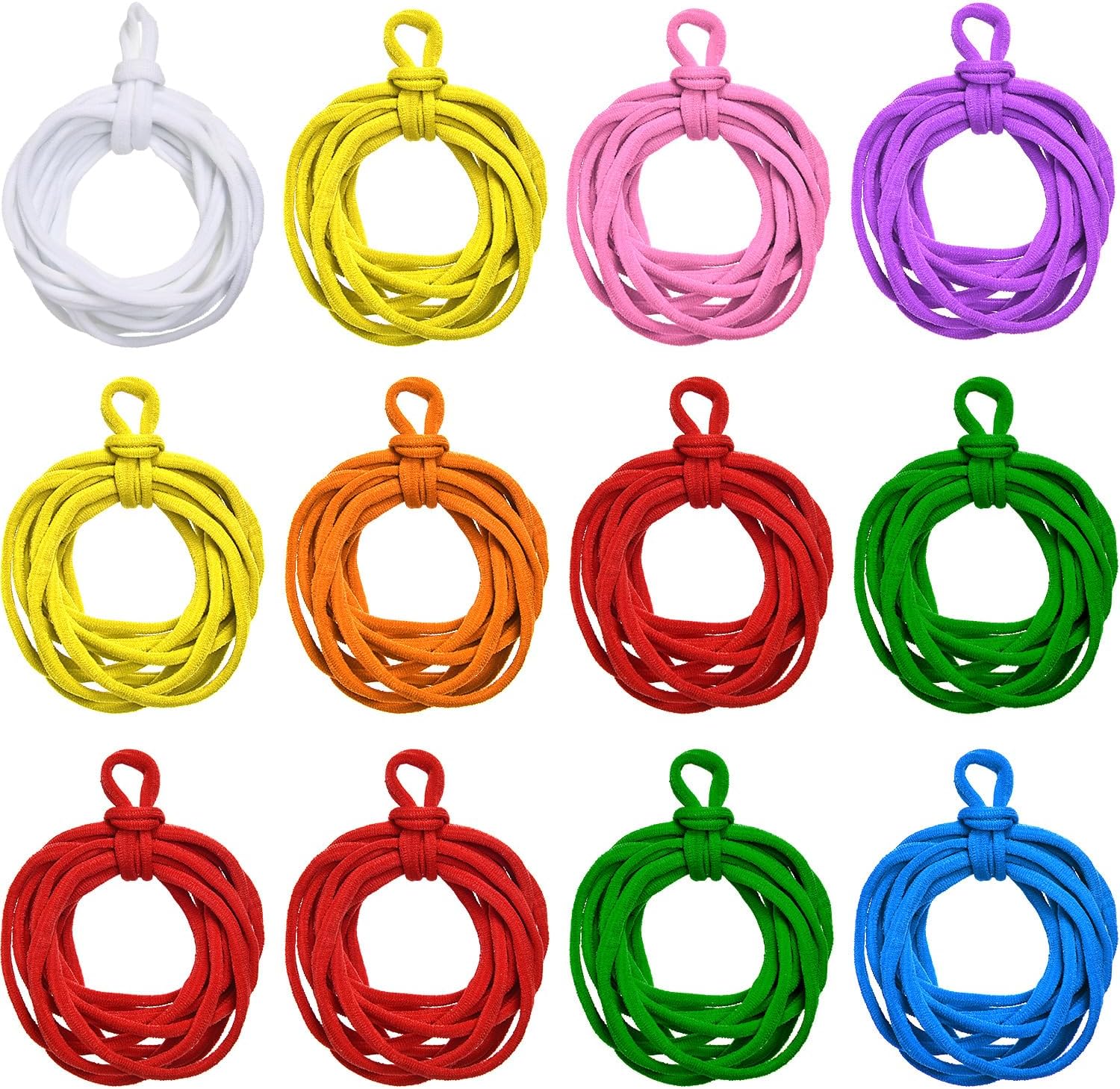 Blulu 288 Pieces Loom Potholder Loops Weaving Loom Loops Weaving Craft Loops with Multiple Colors for DIY Crafts Supplies, Compatible with 7 Inch Weaving Loom(288 Pieces)