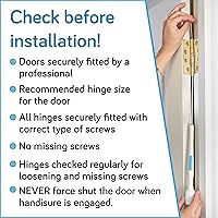 Vista 5 de Protector de pellizco de seguridad para puerta infantil. Automático, bisagra y bloqueo lateral de seguridad, confiable, múltiples premios y único