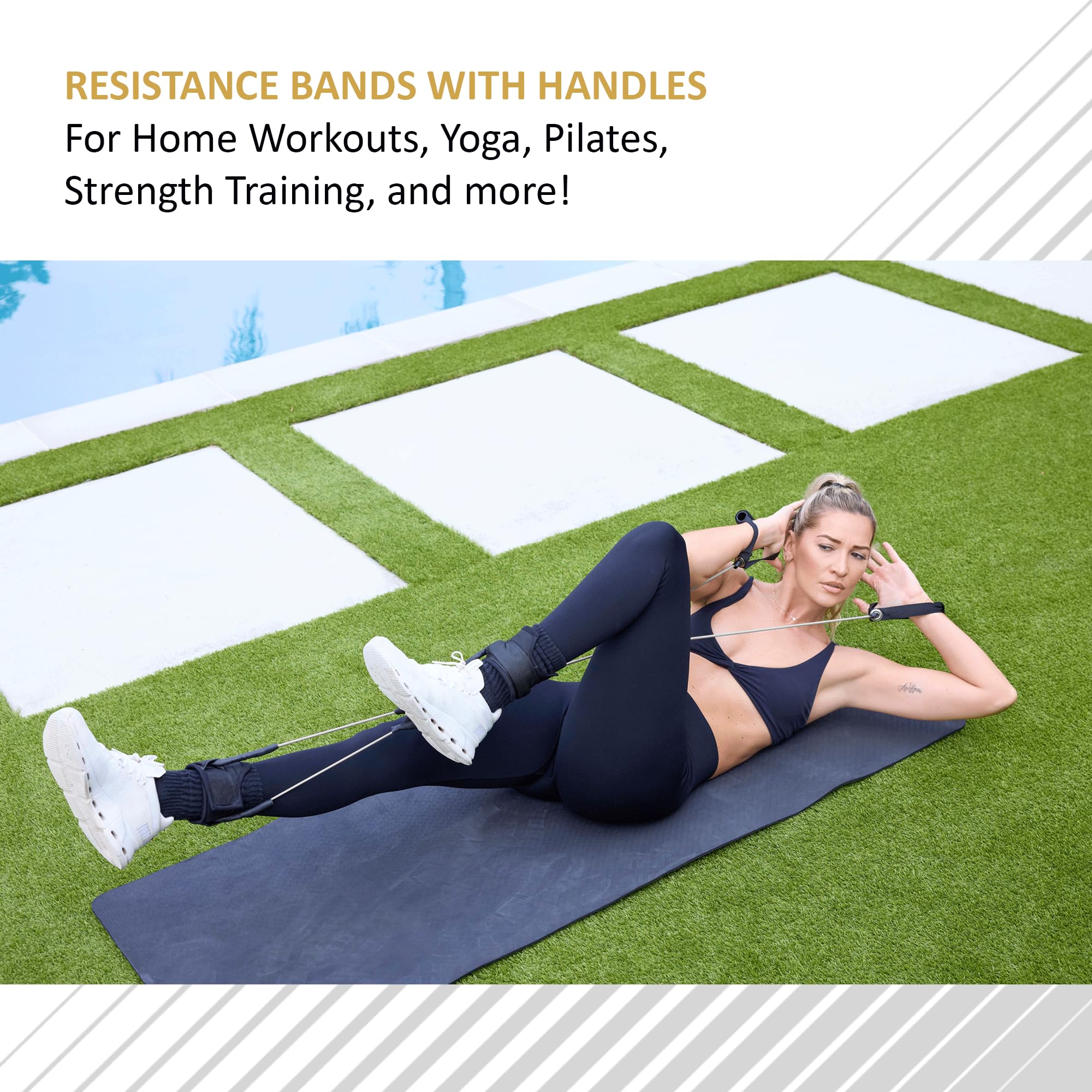 Total Body Band, All-In-One Fitnessband, Ganzkörper-Übungsband für Heimübungen oder Training unterwegs