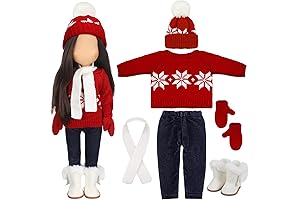 Bencailor Christmas 18 Inch Doll Clothes and Accessories Winter Doll Outfits Set