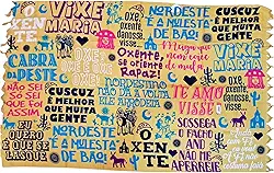 Canga Girias Nordestina, Estilo Moderno, Cor Areia e Multicolorido, Tema Cultural Brasileiro, Tipografia Artística Nordestinas