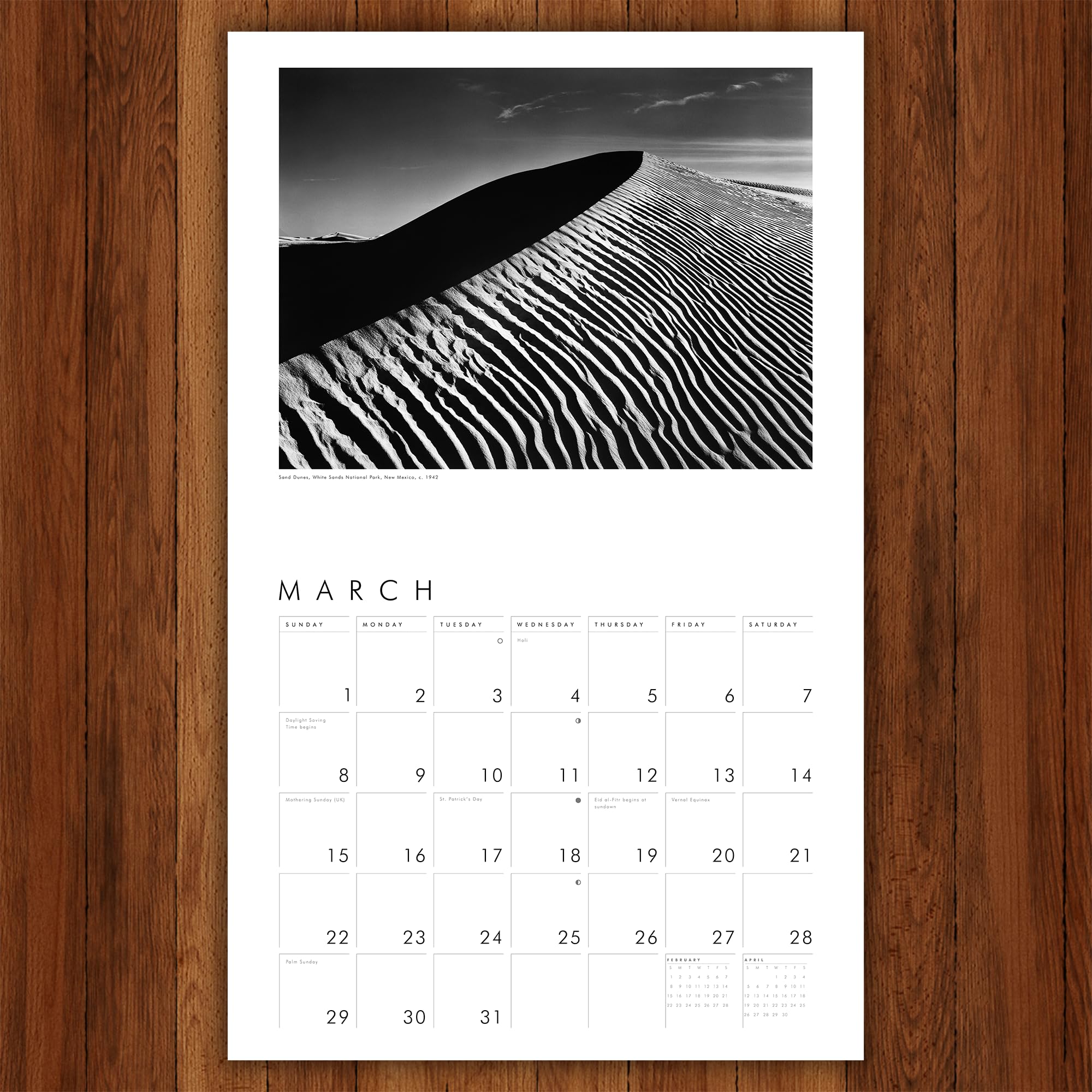 Ansel Adams 2026 Wall Calendar: Authorized Edition (Monthly Calendar)