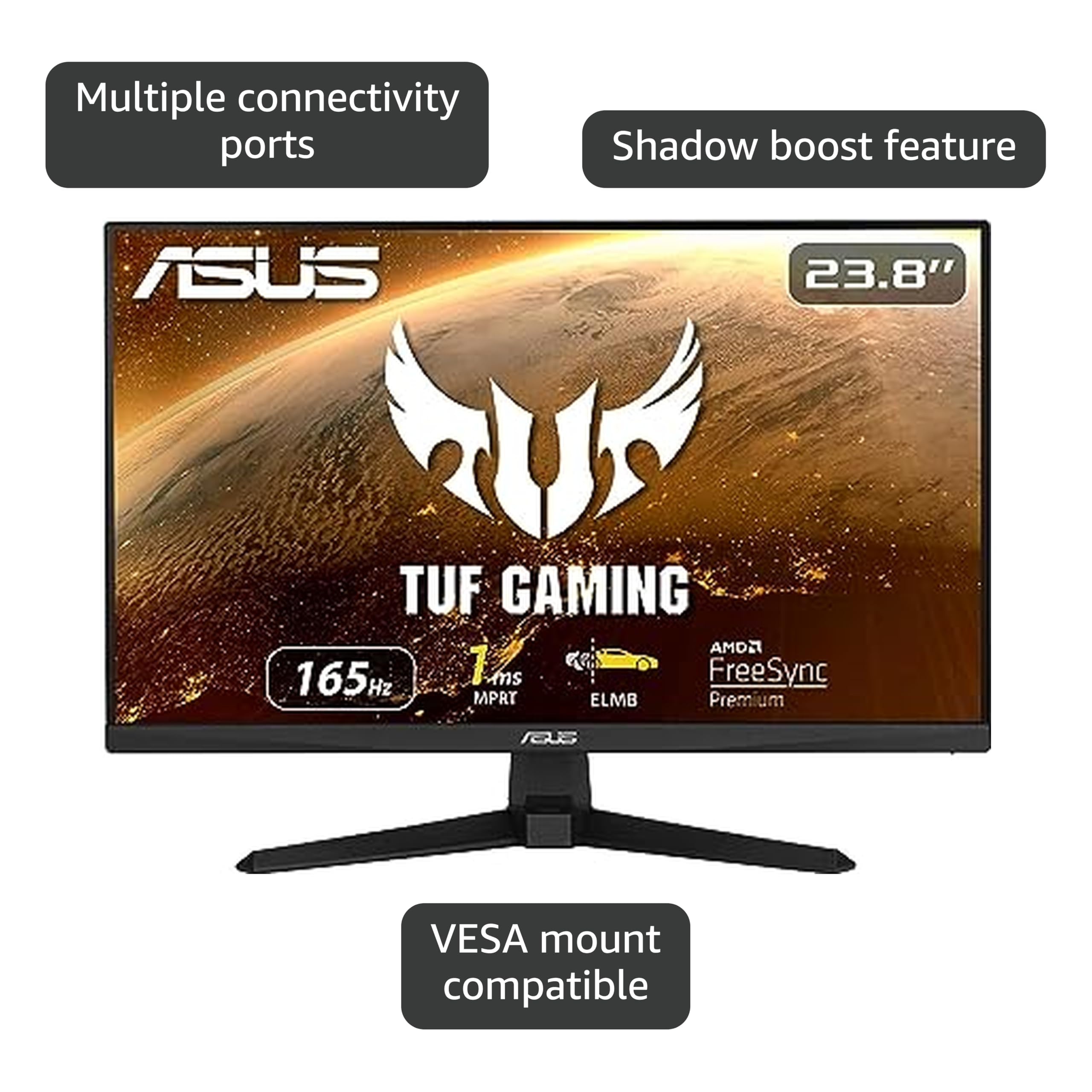Amazon.com: ASUS TUF Gaming 23.8” 1080P Monitor (VG249Q3R) – Full