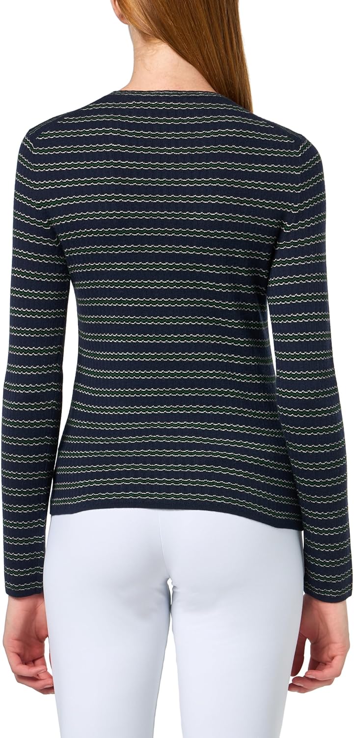 Theory Womens Striped Rib Pullover - Image 2