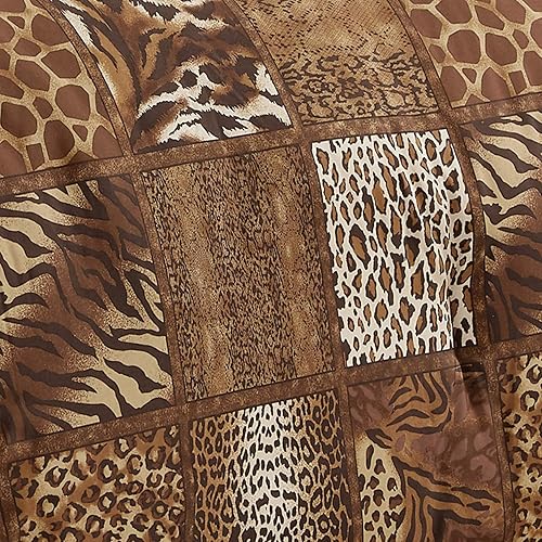 Miniatura 5 de WPM - Edredón de 2 piezas con estampado de animales y funda de almohada, ropa de cama de tamaño individual, diseño de leopardo, cebra, jirafa,