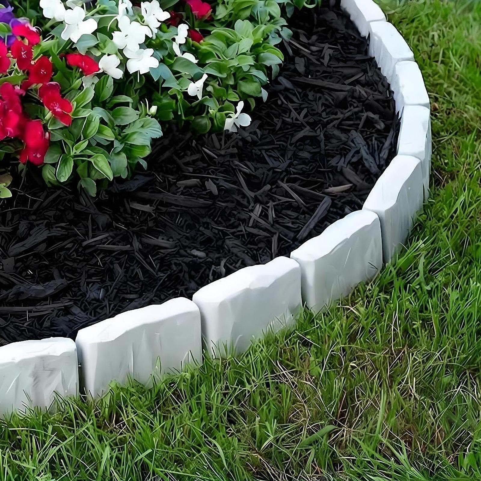 Fenteer 10x Bordillos para Jardines y paisajismo, Bordes Repuesto, Regalos, fácil instalación, Accesorios para