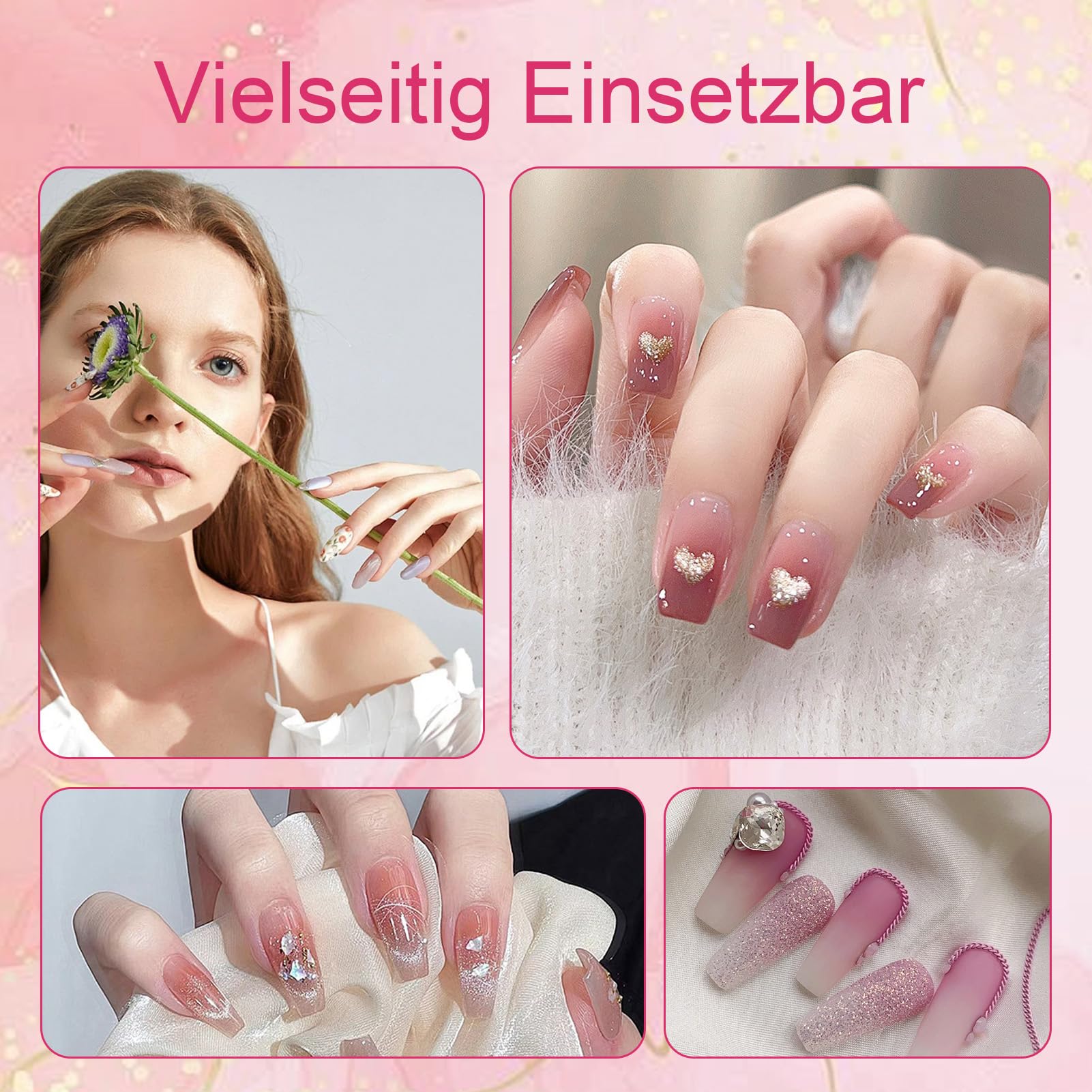 100 szt. gąbki do zdobienia paznokci z metalowym uchwytem, akcesoria do zdobienia paznokci, Baby Boomer, narzędzia do renderowania z blokami chwytającymi, gąbka do manicure, gradient Nail Art