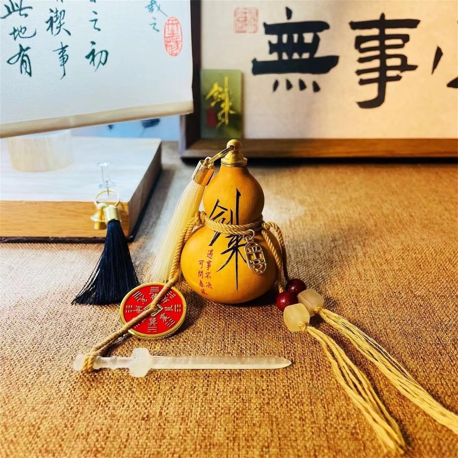 ひょうたん　ミニ　100個set Amazon | Warayumi ミニひょうたん 剣を帯びる 幸運のひょうたん 風水