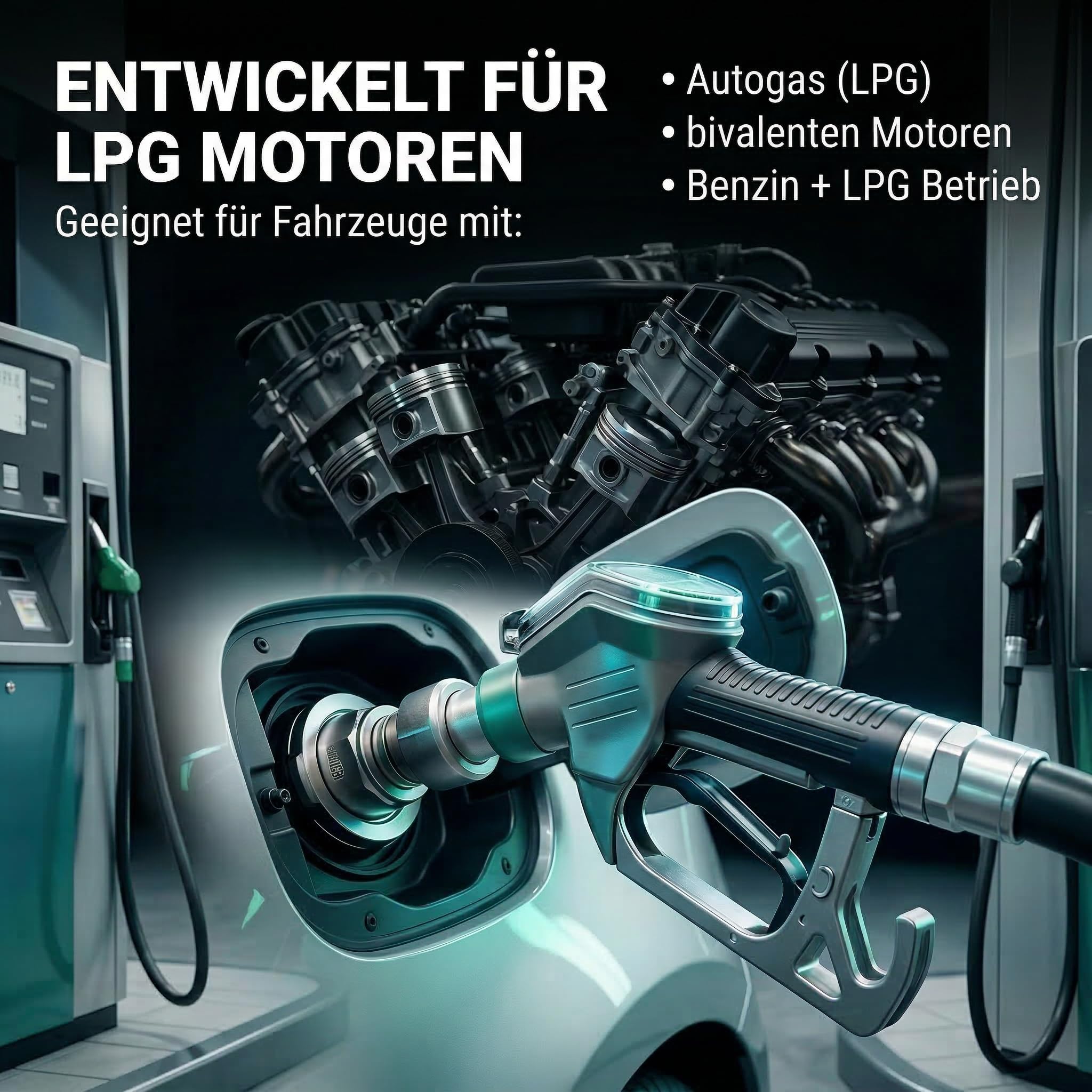 INOX LPG Additiv Benzin Systemreiniger 6x250ml – Ventilschutz für Autogas Fahrzeuge – Reinigt Einspritzsystem & Motor – Weniger Verbrauch & Verschleiß – Für alle bivalenten Motoren