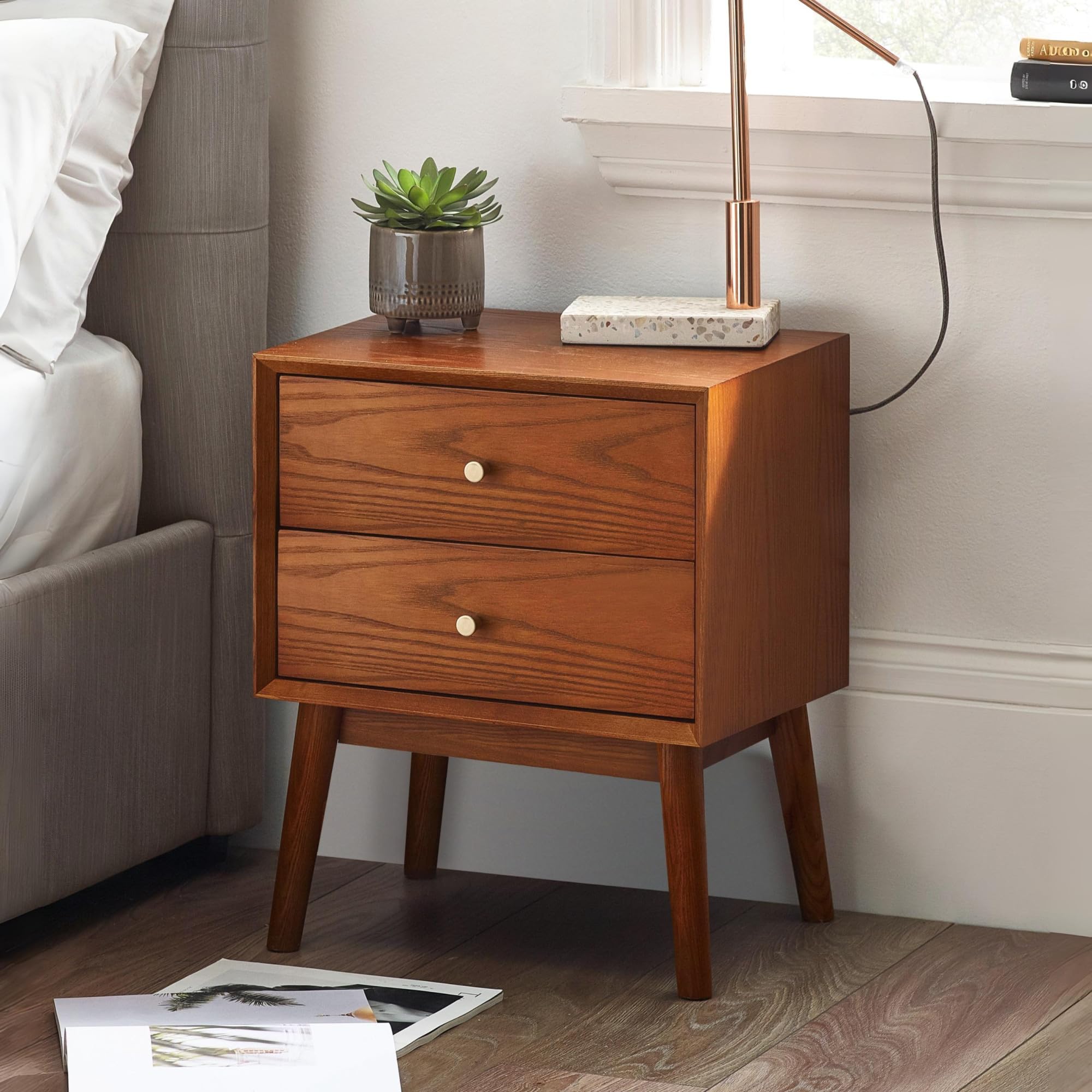 Julian Bowen Lowry 2 Drawer Bedside