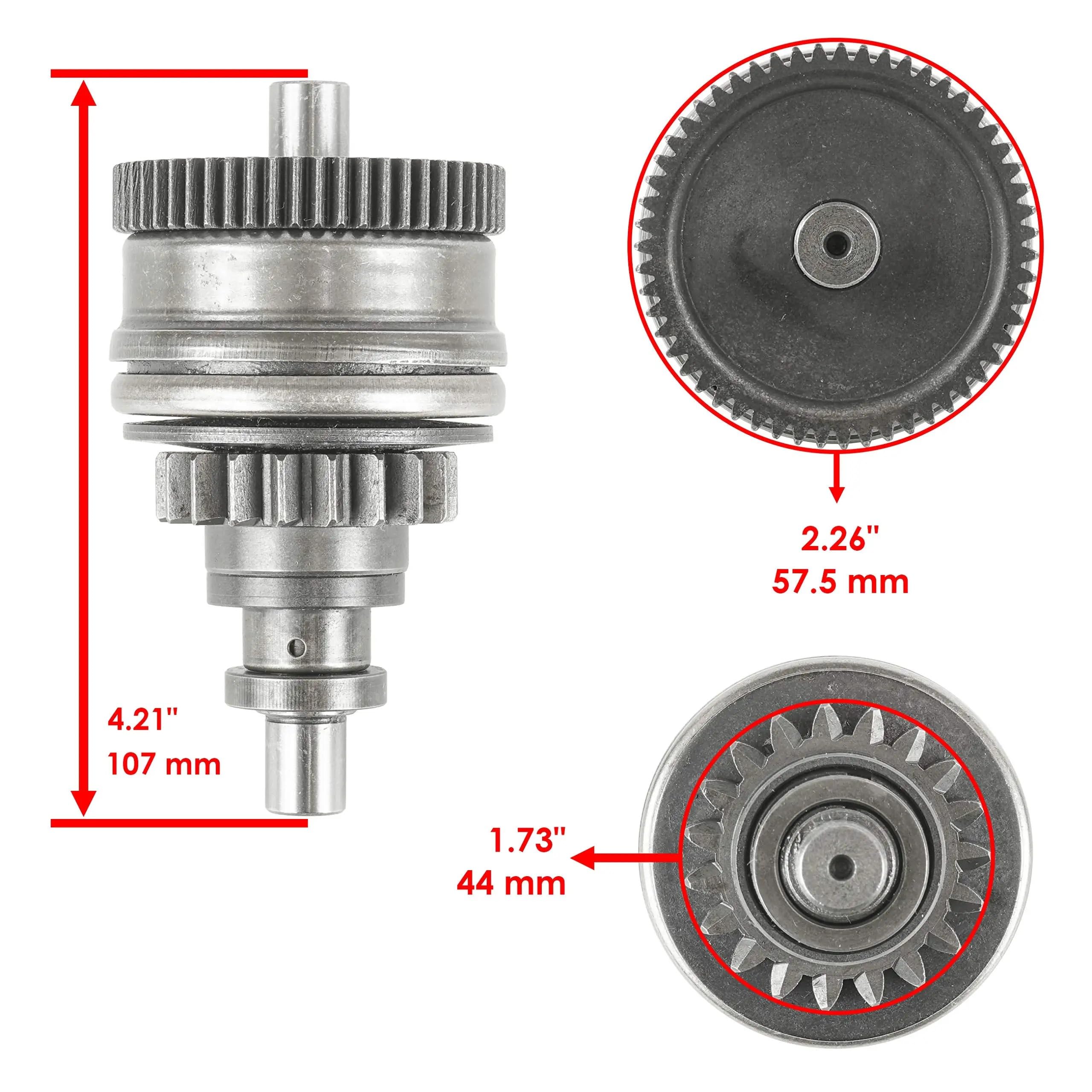 Część rozruchu motocykla 2 szt. Zestaw rozrusznika pasuje do Yamaha Waverunner SuperJet 700 XL700 Wave Raider Blaster 6M6-81800-10(1 Set)