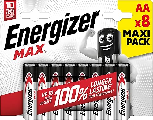 Energizer Pilas alcalinas AA, 8 unidades