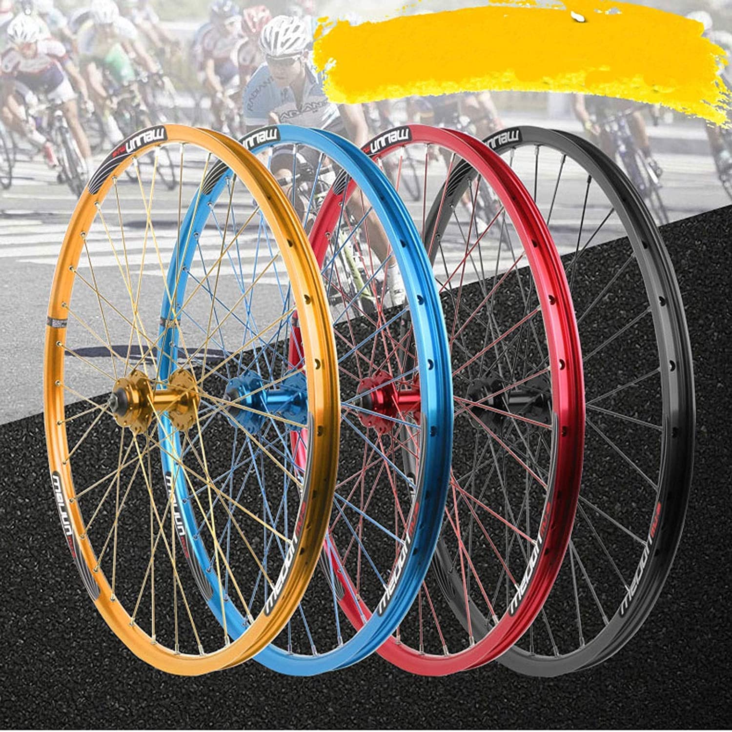 Amazon.co.jp: ホイールセット 26 マウンテンバイクホイールセット、二 