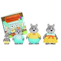 B. toys Li'l Woodzeez - I Lupi GrayPaws - Figurine di animali
