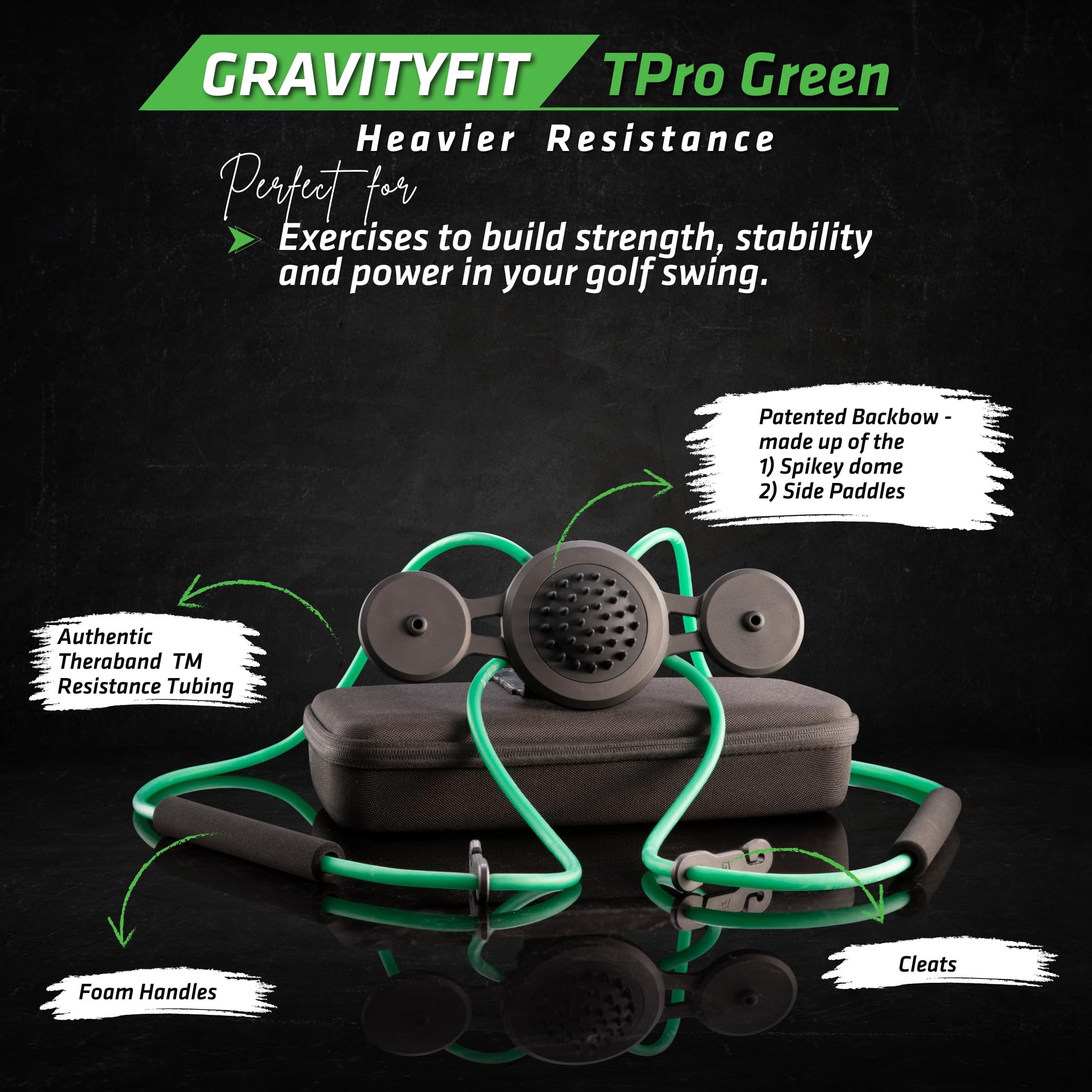 Amazon.co.jp: GravityFit Golf TPro グリーンバンド付き (中