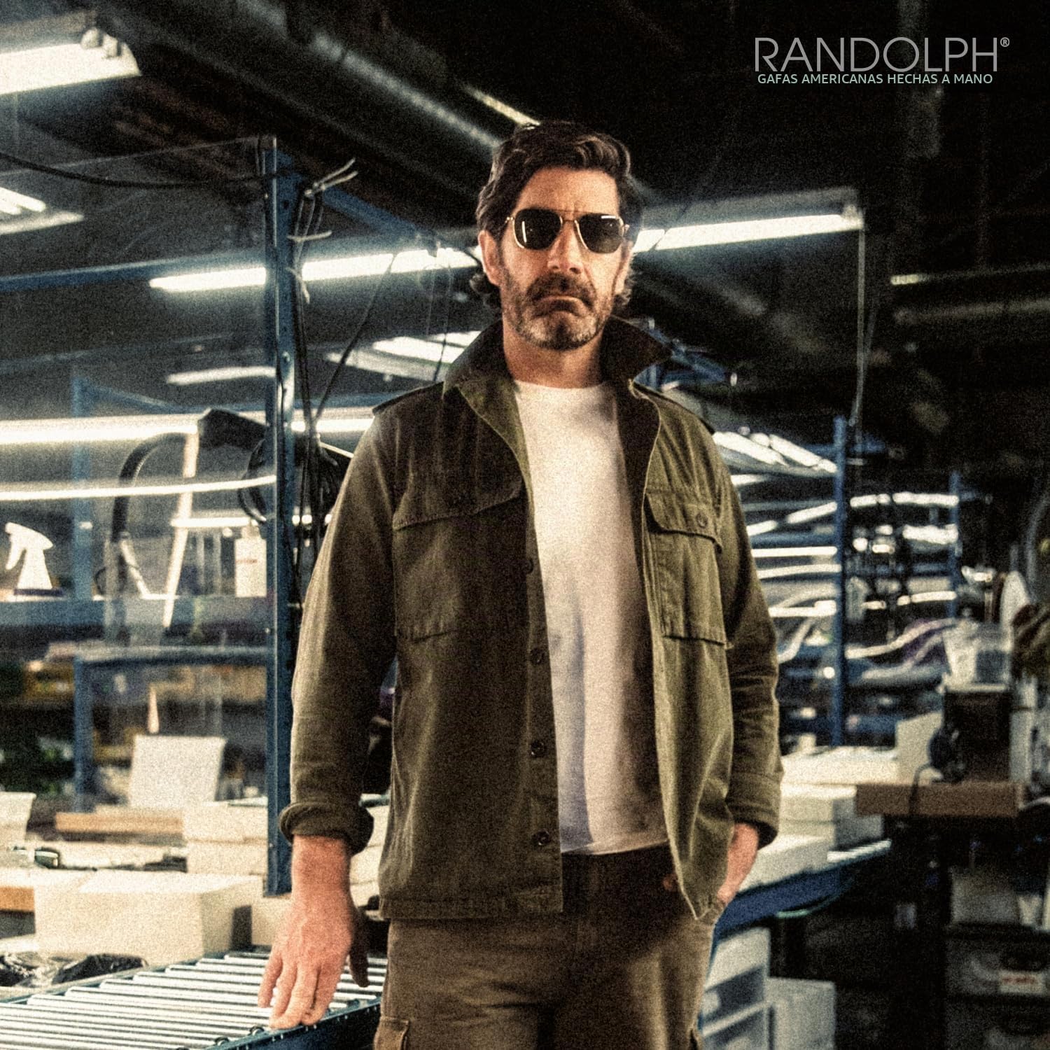 Randolph Aviator Gun Metal Bayonet Gray - 52-20