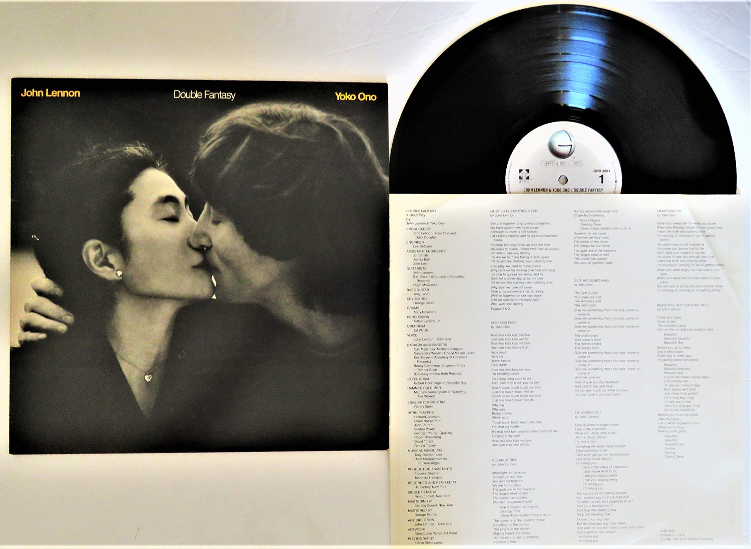 Amazon.com: John Lennon Yoko Ono Double Fantasy 1980 Geffen GHS