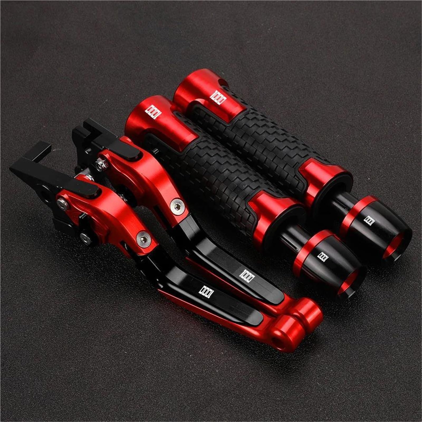 TGVSELPJ Motorcycle Part Motorcycle Handle Bar Extendable Folding Brake Clutch Lever Handlebar for H-onda CBR1000RR CBR 1000RR SP FIRE 2008-2016(Red 6)