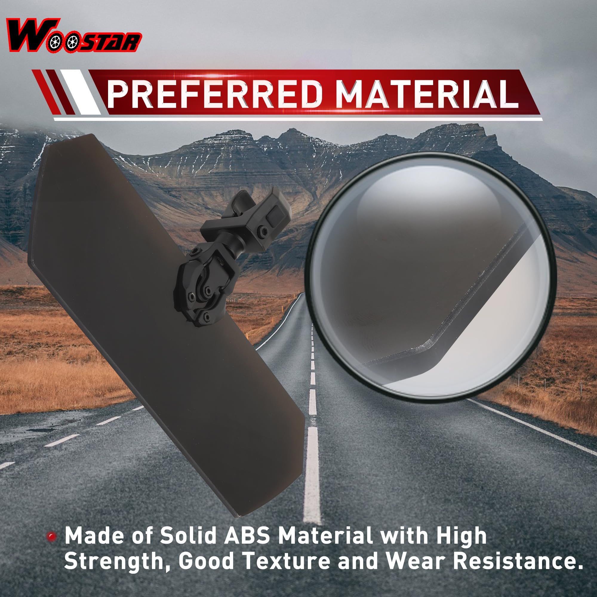WOOSTAR 1.5"-2" UTV Sonnenschutzblende mit Schrauben mit Inbusschlüssel Ersatz für 1.5"-2" UTV