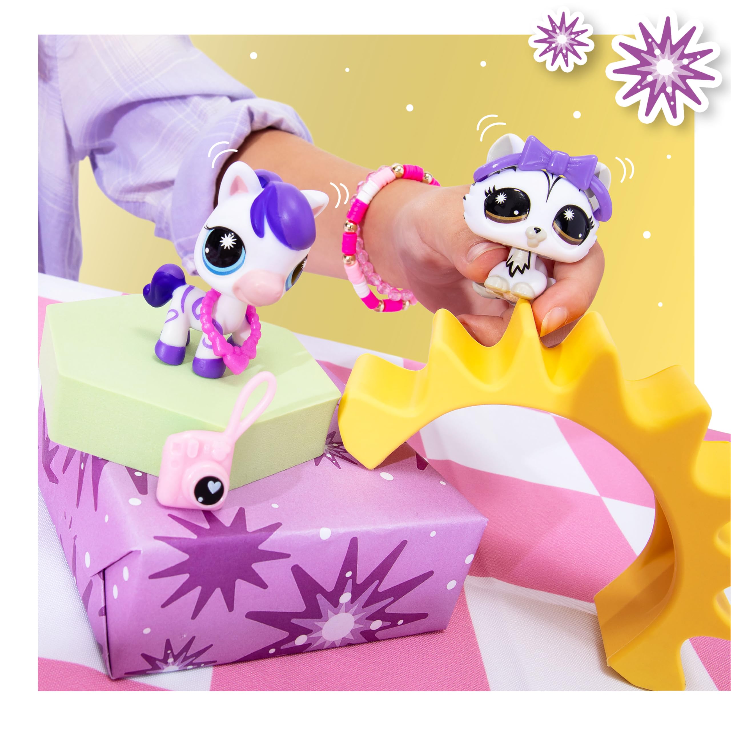 Littlest Pet Shop Lot de 2 paires d'animaux de compagnie série 4