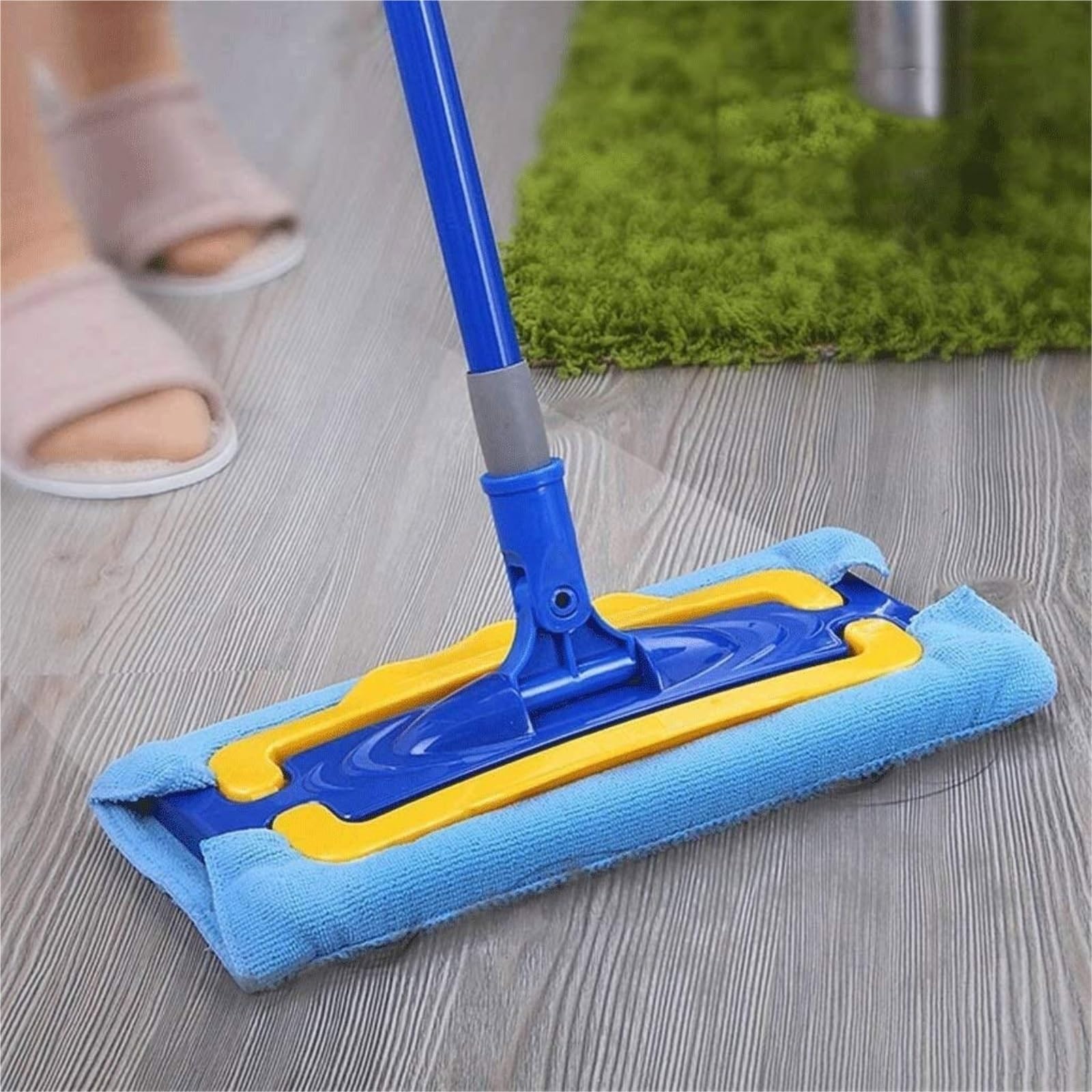 Fregona Fregona para Pisos De Madera Dura, Mango Acero Inoxidable Y Extensión para Cocinas Domésticas Todas Las Superficies Piso Limpieza Suelo