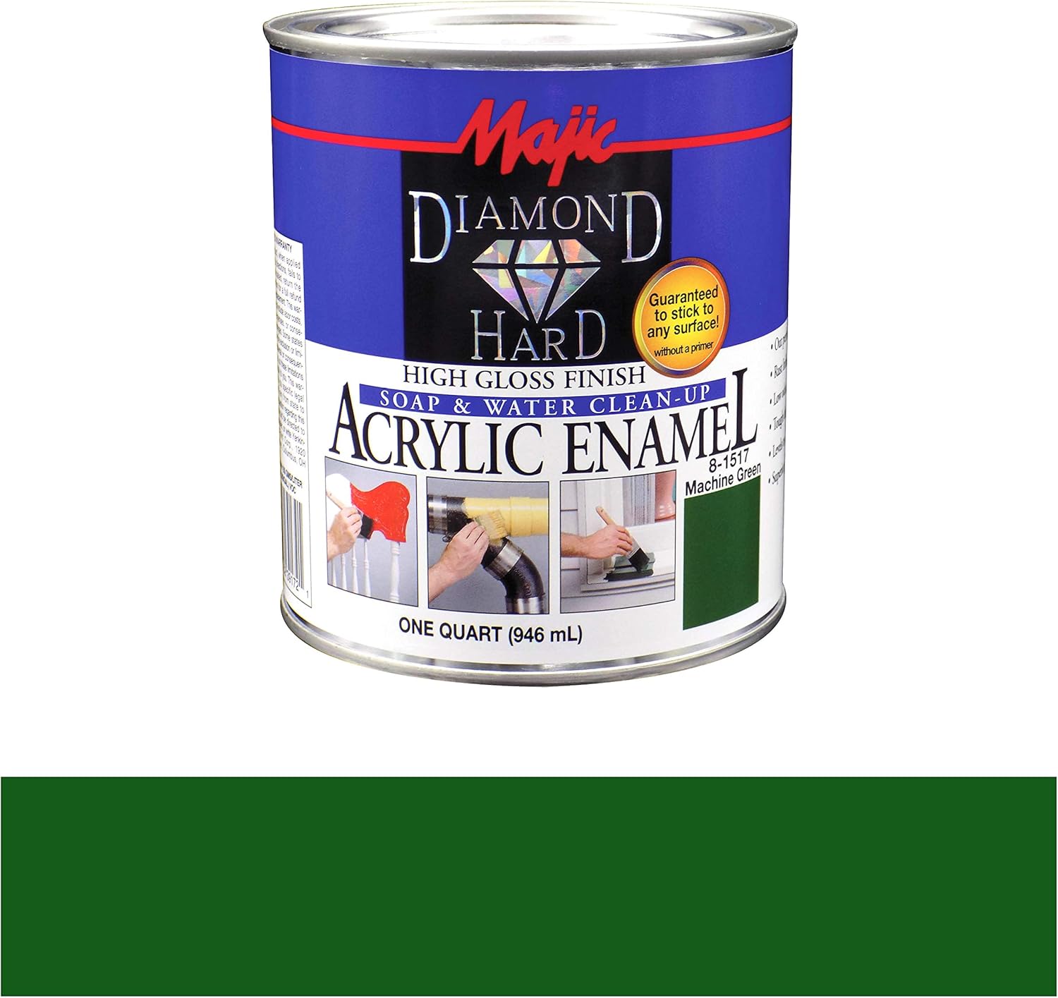 Majic Paints 815172 Diamond Hard Acrylic Enamel High Gloss Paint, 1