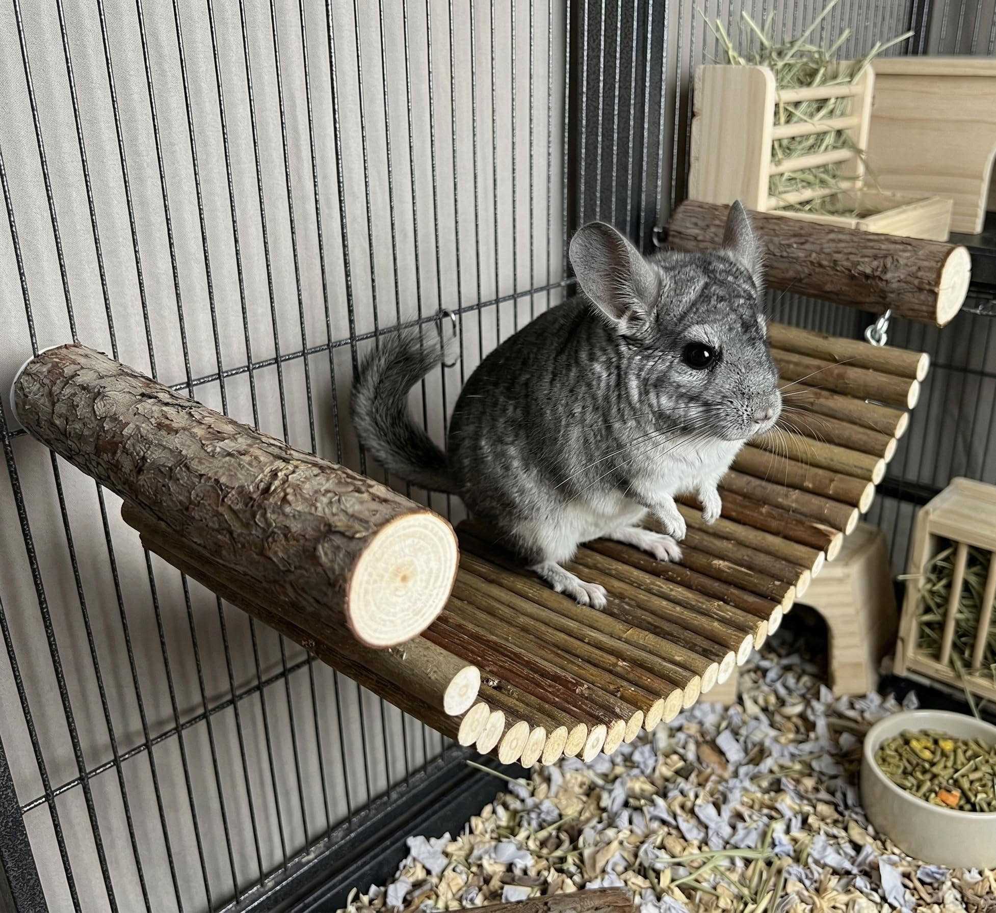 木製 小動物用ゆりかご チンチラ うさぎ天然木 寝床 揺れる ベッド ペット用品 木製 小動物用ゆりかご チンチラ うさぎ天然木 寝床 揺れる ベッド