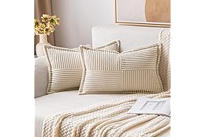 Corduroy Boho Pillow Covers by MIULEE