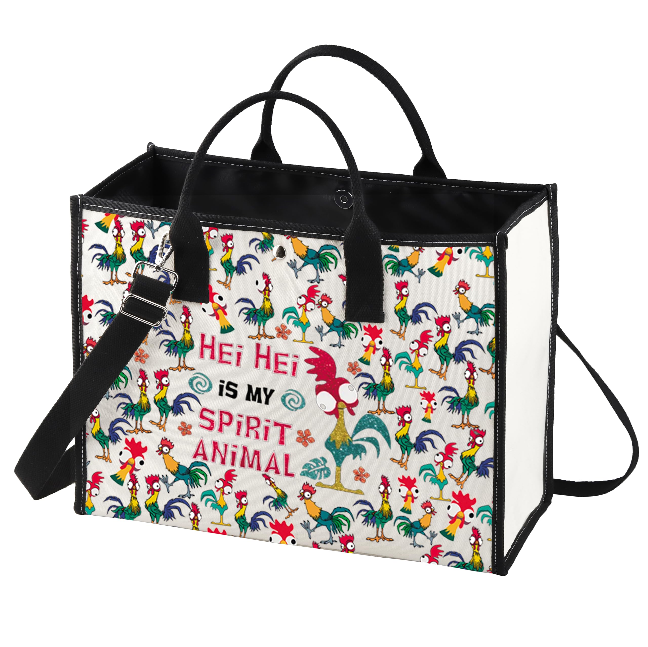 LEVLO Hei Chicken Cosmetic Make Up Bag Chicken Lover Gift Hei Is My Spirit Animal Makeup Zipper Pouch Bag, Hei LT, Make Up Bag