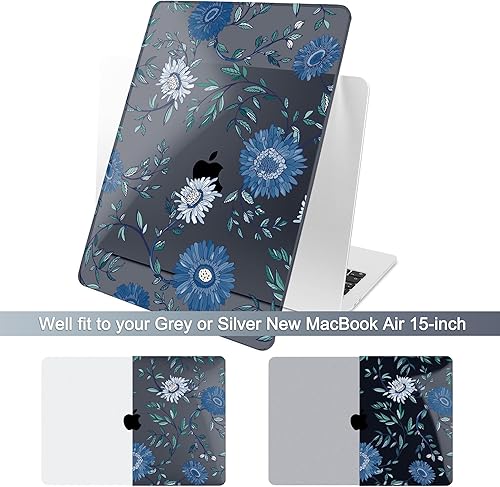 Miniatura 17 de Batianda Funda prémium para MacBook Air de 15 pulgadas 2025 M4 2024 2023 con chip M3 M2 modelo A3241/A3114/A2941, carcasa rígida diseñada