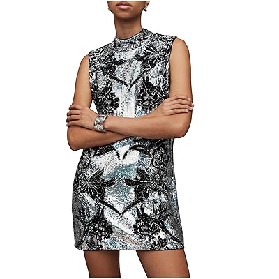 AllSaints Harper Mini Embroidered Dress Women