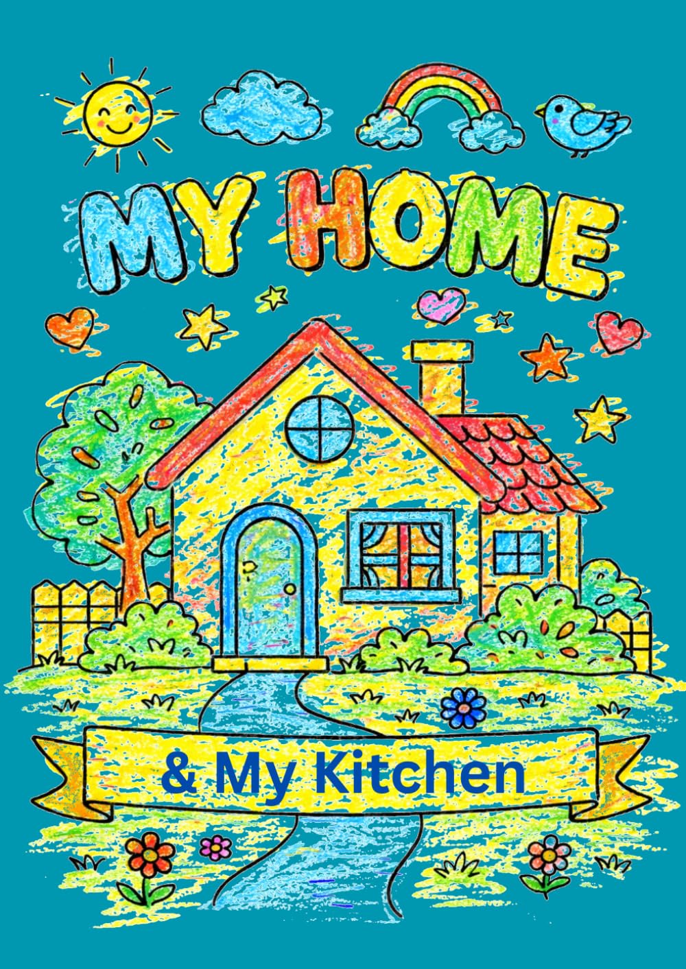 My Home & My Kitchen: My First Home & Kitchen Coloring Book: Simple, Bold, and Fun Designs for Toddlers Ages 1–3