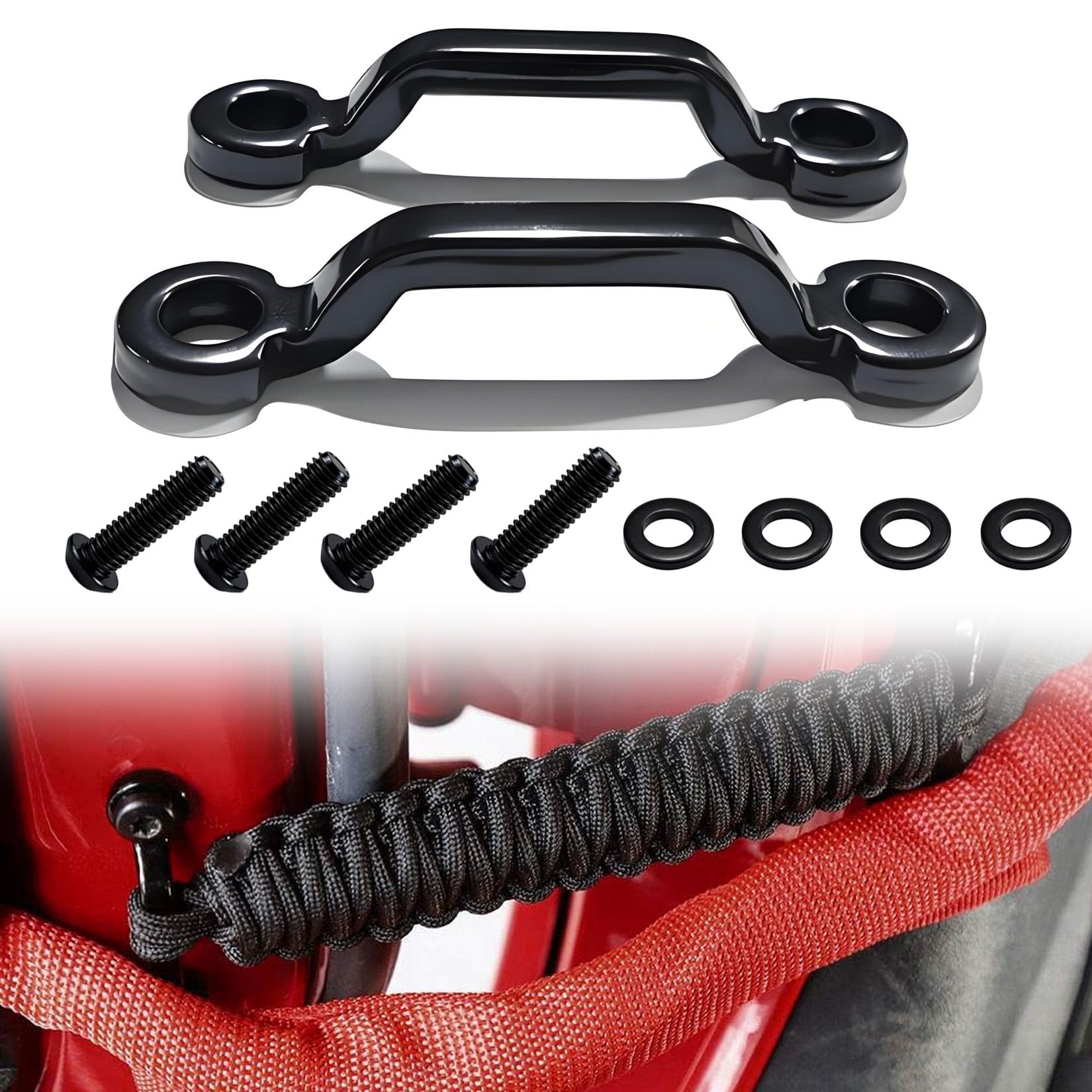 Amazon.com: Door Limit Strap Footman Loops for Wrangler JK JL JT