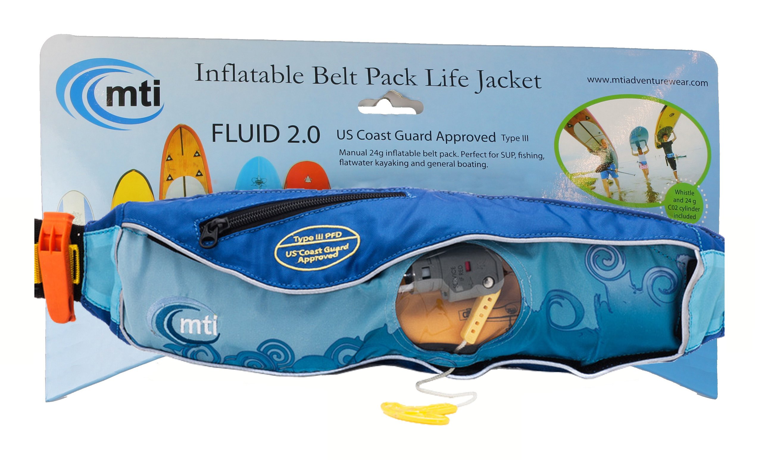 Amazon | MTI Adventurewear Fluid 2.0 空気注入式ベルトパック PFD