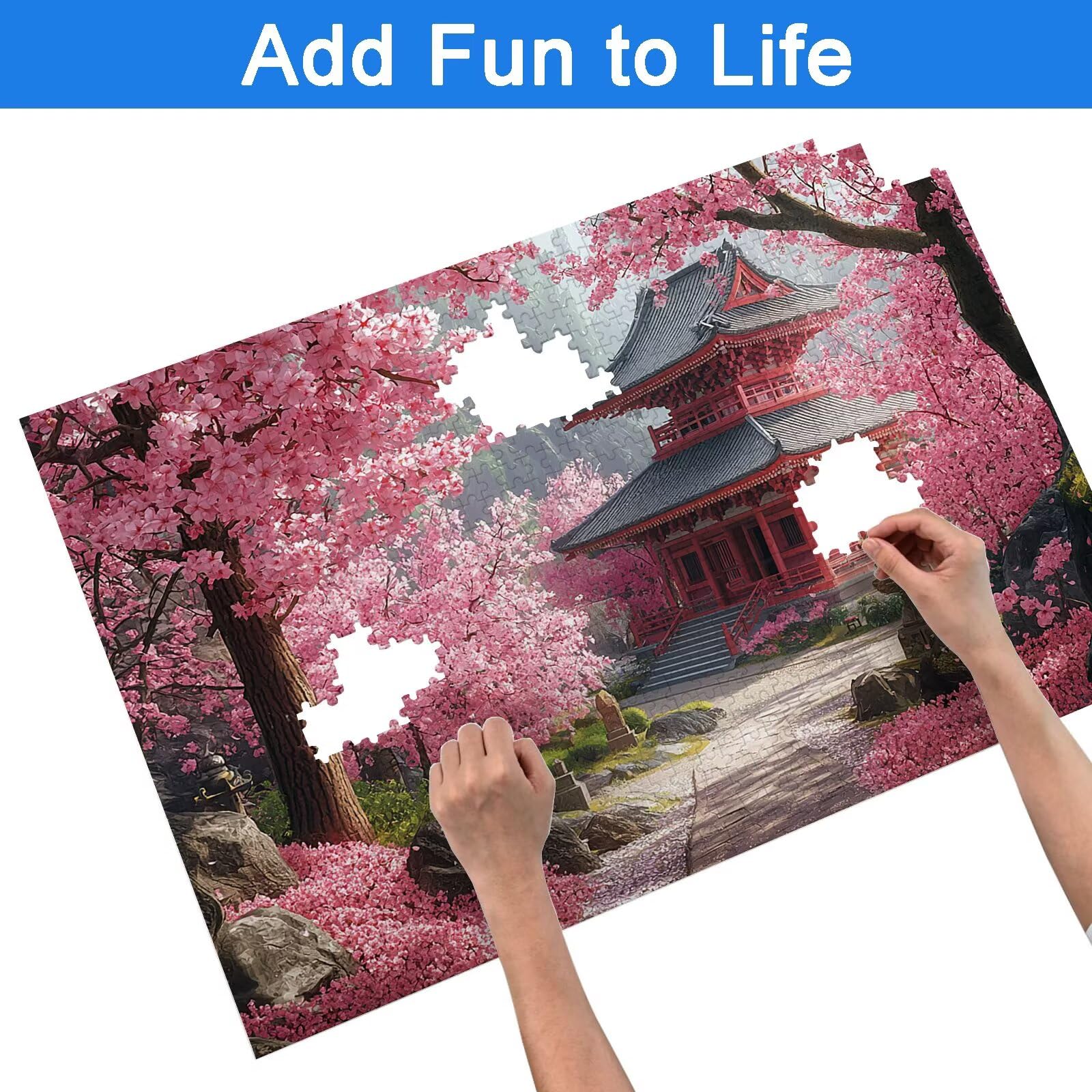 Puzzle 5000 elementów dla dorosłych, krajobraz, 5000 elementów, trudna zagadka, kraina czarów, drewniane puzzle dla dorosłych, z wykwintnym pudełkiem do pakowania, puzzle dla całej rodziny, -6830